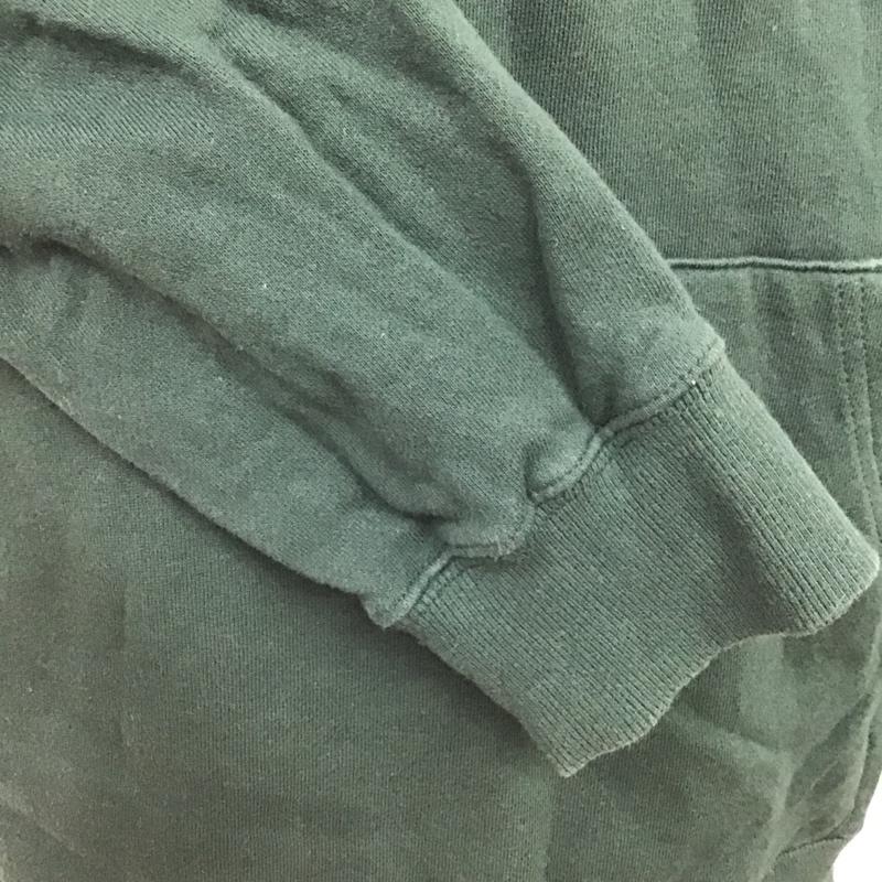 フィラ FILA パーカー 長袖 フーディ L 無地 緑 / グリーン / メンズ USED 古着 中古 10084561