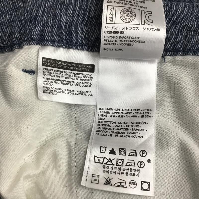 リーバイス Levi's パンツ ショートパンツ 31インチ 無地 水色 / ライトブルー / メンズ USED 古着 中古 10084662