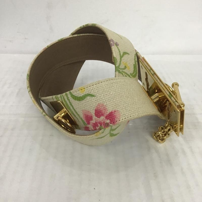 マルニ MARNI ベルト・バックル ベルト チェーン 花柄 金 / ゴールド / X ベージュ / ベージュ / レディース USED 古着 中古 10084760