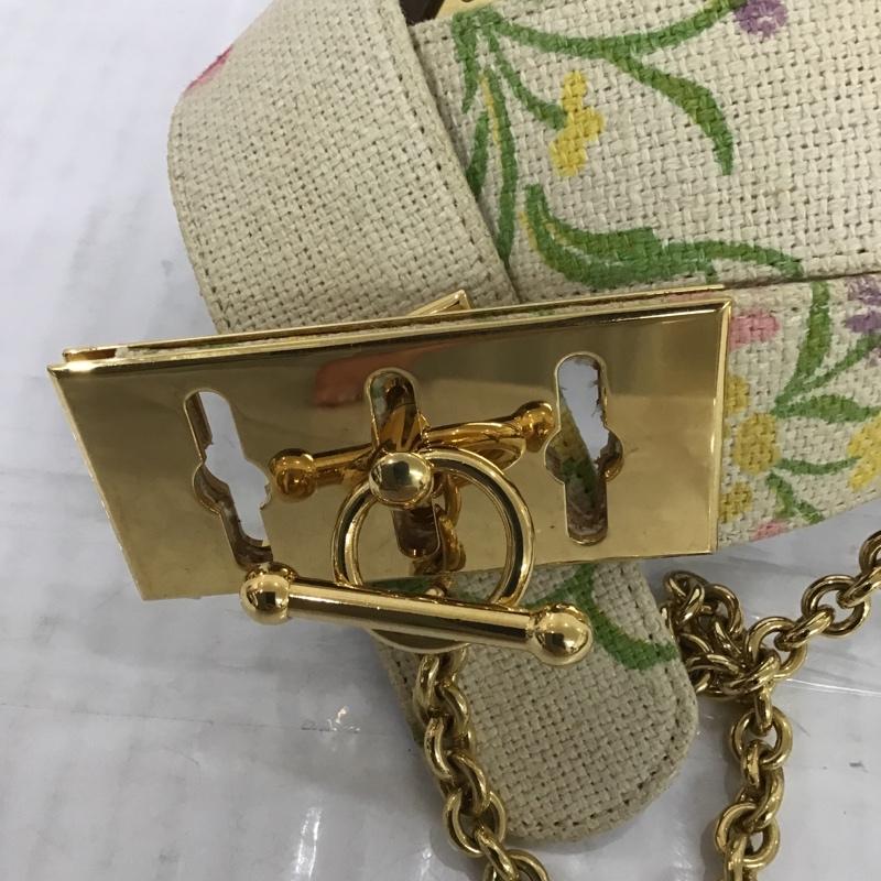 マルニ MARNI ベルト・バックル ベルト チェーン 花柄 金 / ゴールド / X ベージュ / ベージュ / レディース USED 古着 中古 10084760