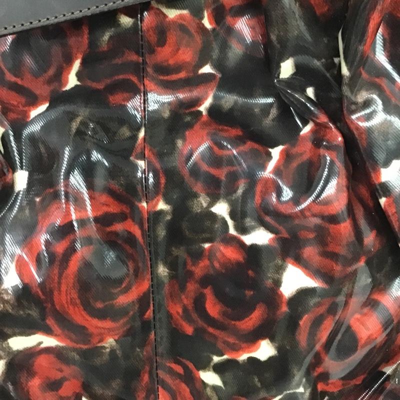 ランバン LANVIN トートバッグ トートバッグ ダークブラウン / ダークブラウン / X 赤 / レッド / レディース USED 古着 中古 10084764