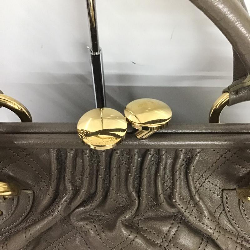 マークジェイコブス MARCJACOBS ショルダーバッグ ショルダーバッグ がま口 キルティング レザー 無地 灰 / グレー / レディース USED 古着 中古 10084766