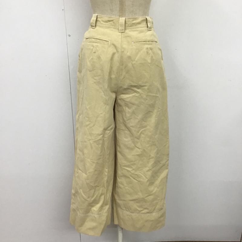 ムルーア MURUA ボトムス ボトムス 011720700201 ステッチワークワイドパンツ S 無地 ベージュ / ベージュ / レディース USED 古着 中古 10084794