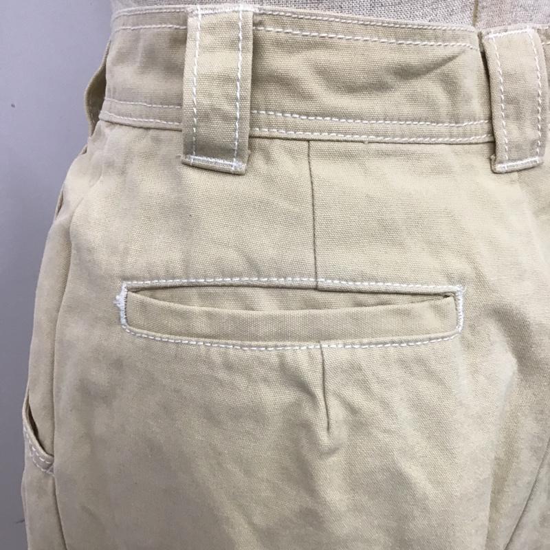 ムルーア MURUA ボトムス ボトムス 011720700201 ステッチワークワイドパンツ S 無地 ベージュ / ベージュ / レディース USED 古着 中古 10084794