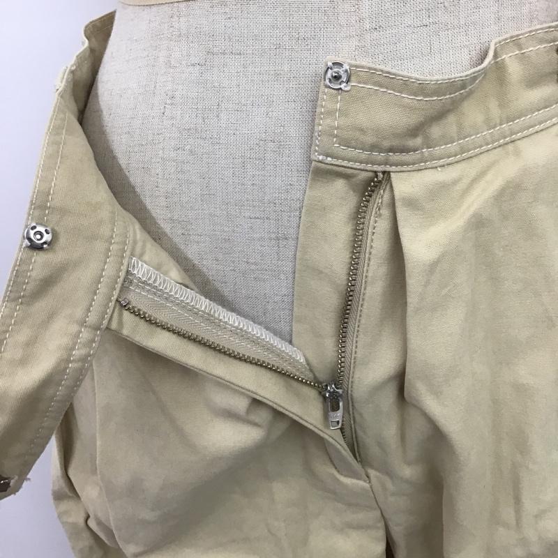 ムルーア MURUA ボトムス ボトムス 011720700201 ステッチワークワイドパンツ S 無地 ベージュ / ベージュ / レディース USED 古着 中古 10084794