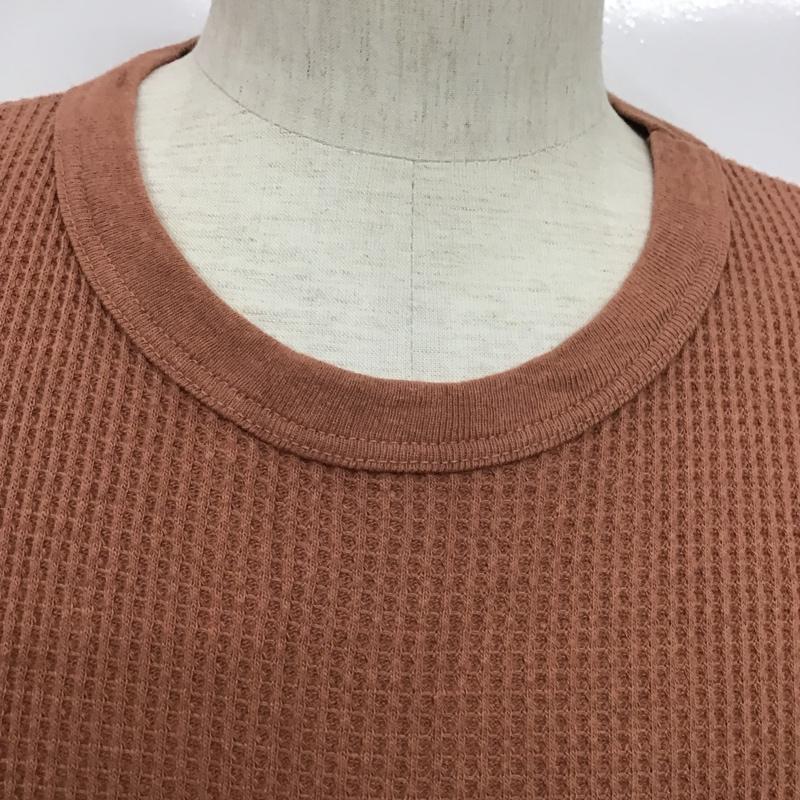ロバート ピー ミラー Robert P Miller カットソー 長袖 ワッフル M 無地 茶 / ブラウン / メンズ USED 古着 中古 10084805