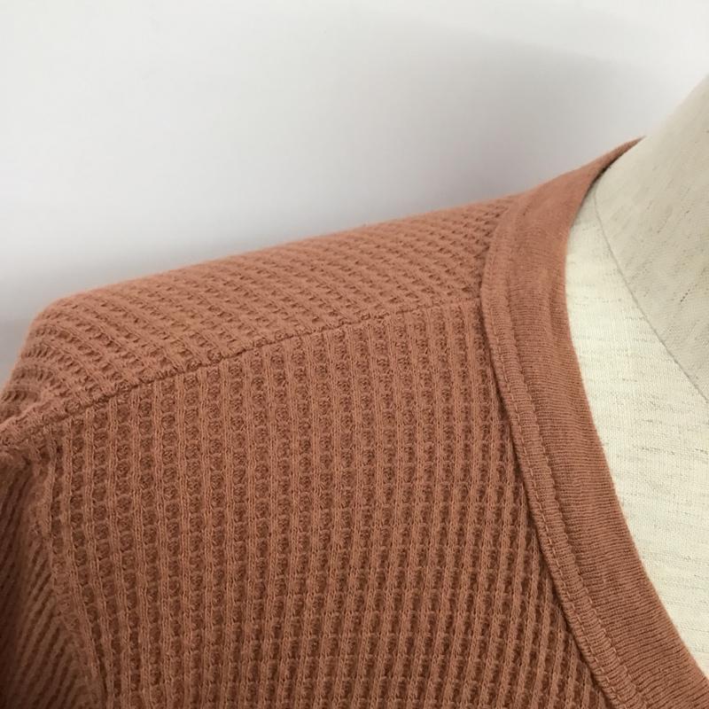 ロバート ピー ミラー Robert P Miller カットソー 長袖 ワッフル M 無地 茶 / ブラウン / メンズ USED 古着 中古 10084805