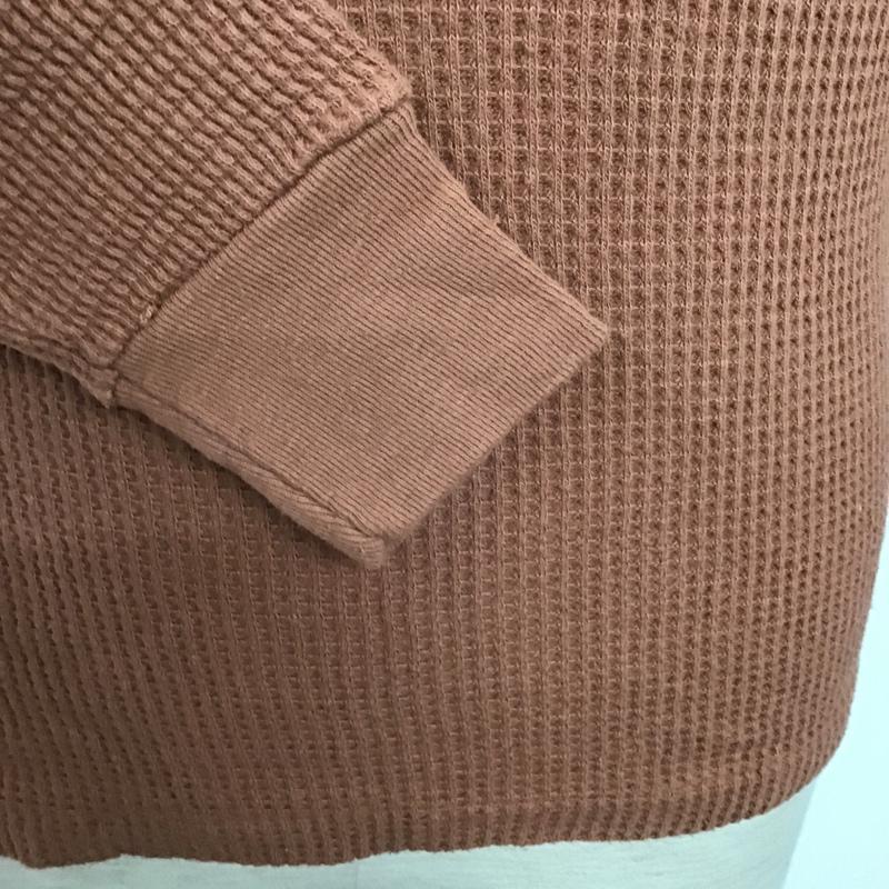 ロバート ピー ミラー Robert P Miller カットソー 長袖 ワッフル M 無地 茶 / ブラウン / メンズ USED 古着 中古 10084805