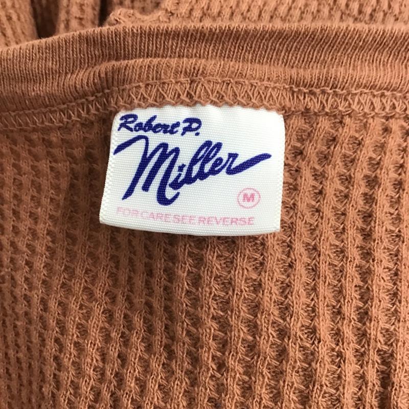 ロバート ピー ミラー Robert P Miller カットソー 長袖 ワッフル M 無地 茶 / ブラウン / メンズ USED 古着 中古 10084805