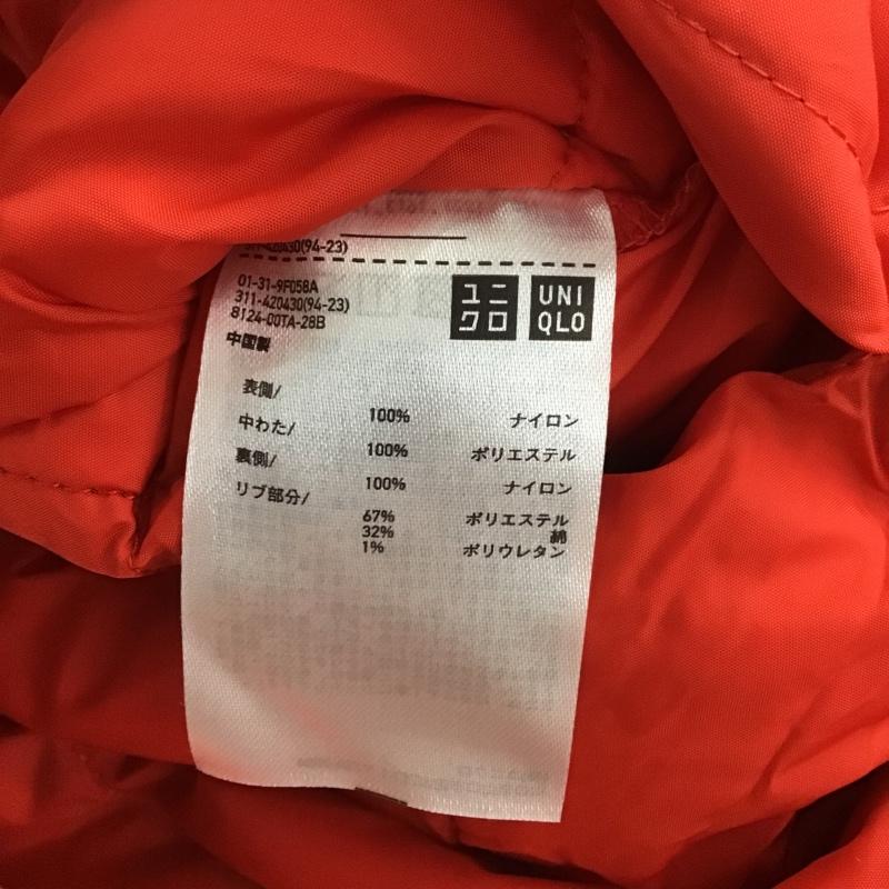 ユニクロ UNIQLO ジャケット、上着 ジャンパー、ブルゾン 01-31-9F058A ウォームパデットリバーシブルブルゾン M 無地 茶 / ブラウン / X 赤 / レッド / メンズ USED 古着 中古 10084806