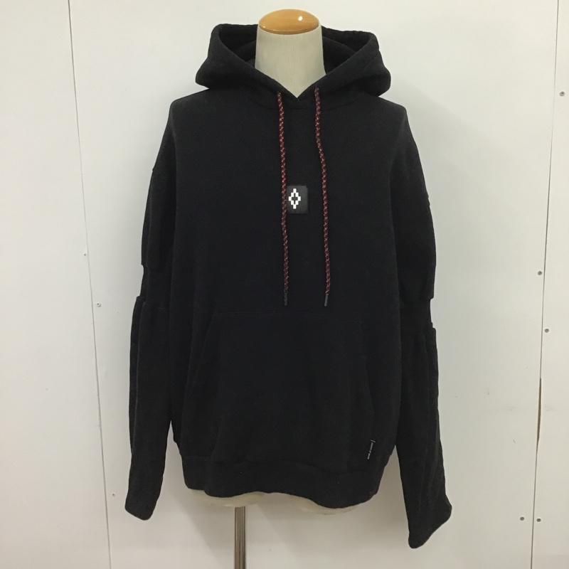 マルセロ・バーロン MARCELO BURLON パーカー 長袖 CWBB037E19B36075 フロントロゴパーカー S 無地 黒 / ブラック / メンズ USED 古着 中古 10084838