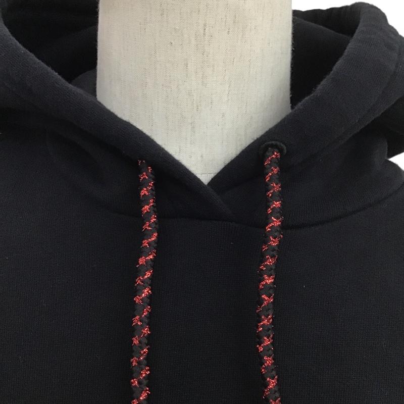 マルセロ・バーロン MARCELO BURLON パーカー 長袖 CWBB037E19B36075 フロントロゴパーカー S 無地 黒 / ブラック / メンズ USED 古着 中古 10084838