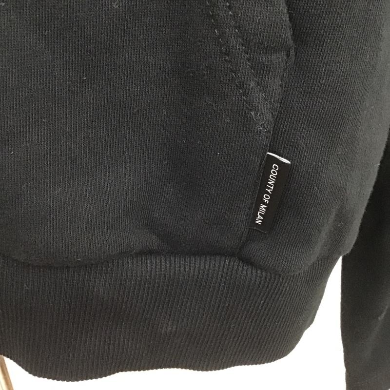 マルセロ・バーロン MARCELO BURLON パーカー 長袖 CWBB037E19B36075 フロントロゴパーカー S 無地 黒 / ブラック / メンズ USED 古着 中古 10084838