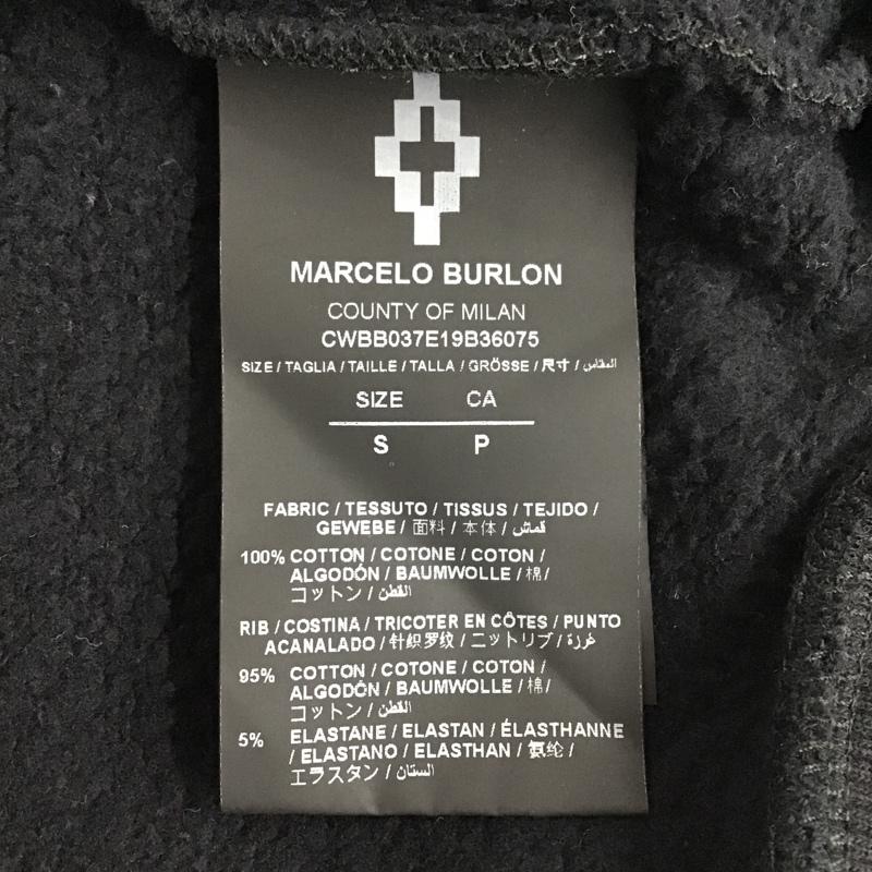 マルセロ・バーロン MARCELO BURLON パーカー 長袖 CWBB037E19B36075 フロントロゴパーカー S 無地 黒 / ブラック / メンズ USED 古着 中古 10084838