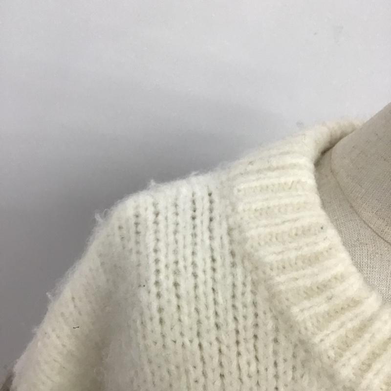 ザラ ZARA ニット、セーター 長袖 9598 184 330 カラーブロックセーター M 無地 アイボリー / アイボリー / X 茶 / ブラウン / X マスタード / マスタード / レディース USED 古着 中古 10084936