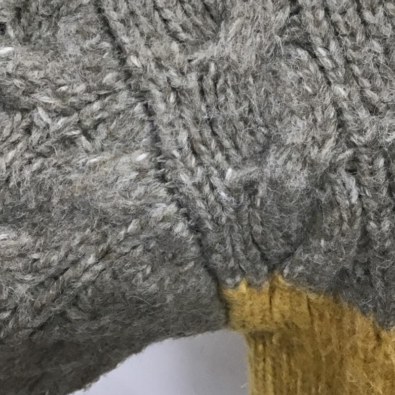 ザラ ZARA ニット、セーター 長袖 9598 184 330 カラーブロックセーター M 無地 アイボリー / アイボリー / X 茶 / ブラウン / X マスタード / マスタード / レディース USED 古着 中古 10084936