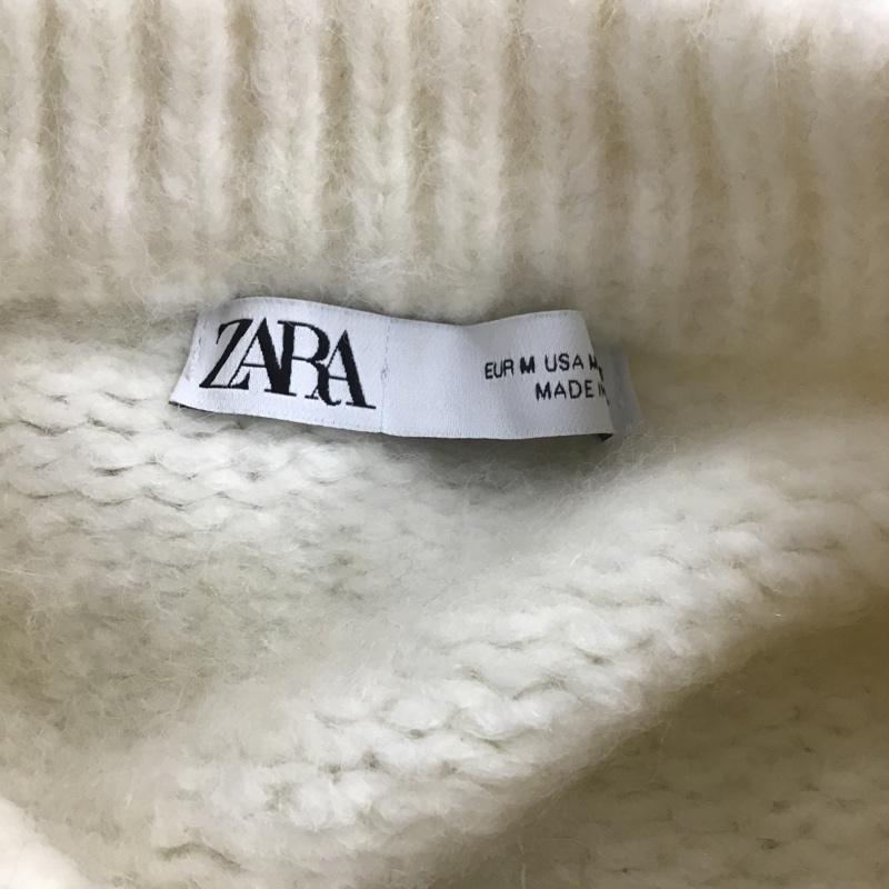 ザラ ZARA ニット、セーター 長袖 9598 184 330 カラーブロックセーター M 無地 アイボリー / アイボリー / X 茶 / ブラウン / X マスタード / マスタード / レディース USED 古着 中古 10084936