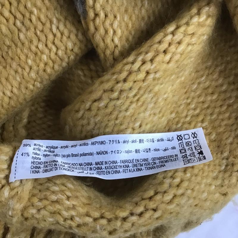 ザラ ZARA ニット、セーター 長袖 9598 184 330 カラーブロックセーター M 無地 アイボリー / アイボリー / X 茶 / ブラウン / X マスタード / マスタード / レディース USED 古着 中古 10084936