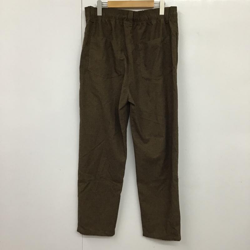 フリークスストア FREAK'S STORE ボトムス ボトムス 213-1428 タック入り イージーパンツ L チェック 茶 / ブラウン / X 黒 / ブラック / X 灰 / グレー / メンズ USED 古着 中古 10085011