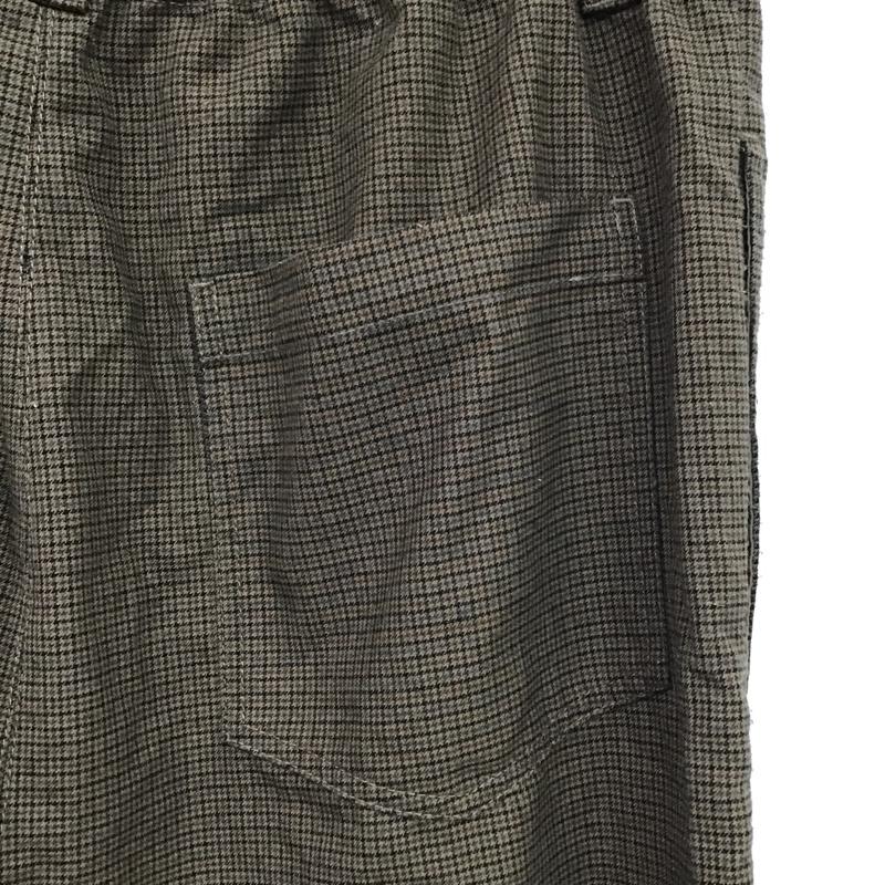 フリークスストア FREAK'S STORE ボトムス ボトムス 213-1428 タック入り イージーパンツ L チェック 茶 / ブラウン / X 黒 / ブラック / X 灰 / グレー / メンズ USED 古着 中古 10085011