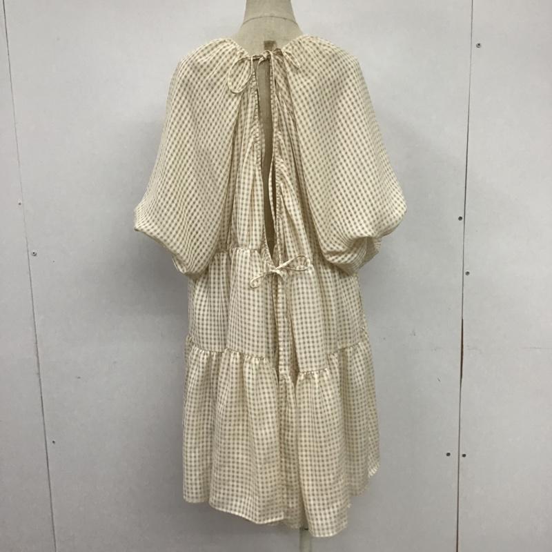 ナイスクラップ NICE CLAUP チュニック 半袖 FREE チェック マルチカラー / マルチカラー / レディース USED 古着 中古 10085017