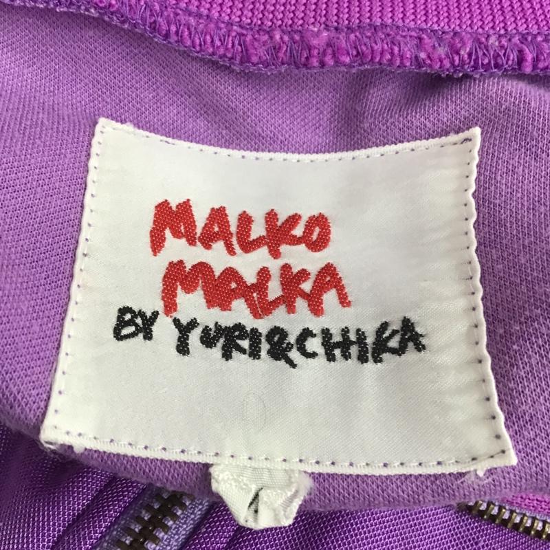 マルコマルカ MALKOMALKA ジャケット、上着 ジャンパー、ブルゾン MRL-010 ジャージ M 総柄 紫 / パープル / X 黄 / イエロー / X 金 / ゴールド / レディース USED 古着 中古 10085115