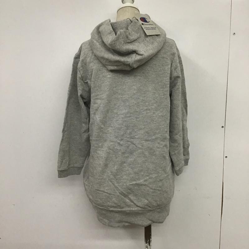 チャンピオン Champion パーカー 七分袖 E hyphen world gallery 160cm タグ付き 160cm ロゴ、文字 灰 / グレー / レディース USED 古着 中古 10085128
