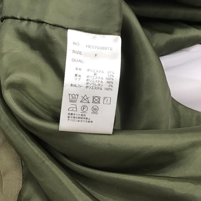 ヘザー Heather コート コート一般 モッズコート FREE 無地 カーキ / カーキ / レディース USED 古着 中古 10085154