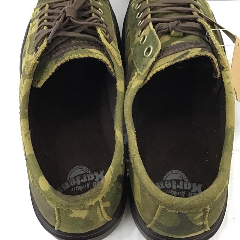 ドクターマーチン Dr.Martens カジュアルシューズ カジュアルシューズ 15118310 FARRELL スウェード 箱有 UK8 US:9 カモフラージュ柄・迷彩 カーキ / カーキ / メンズ USED 古着 中古 10085181
