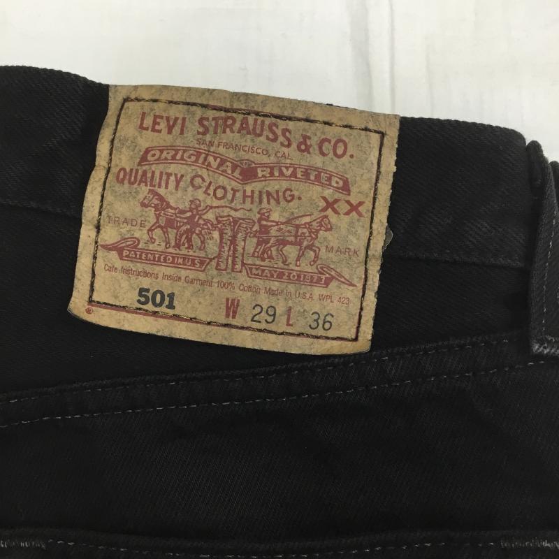 リーバイス Levi's パンツ デニム、ジーンズ 501 USA製 90s 後染め ブラック デニム 29インチ 黒 / ブラック / メンズ USED 古着 中古 10085228