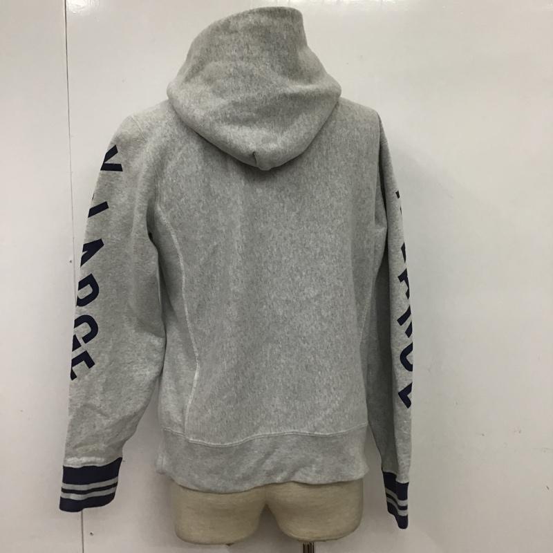 チャンピオン Champion パーカー 長袖 C8-E127 XLARGE プルオーバー 裏起毛 M ロゴ、文字 灰 / グレー / X 紺 / ネイビー / メンズ USED 古着 中古 10085257