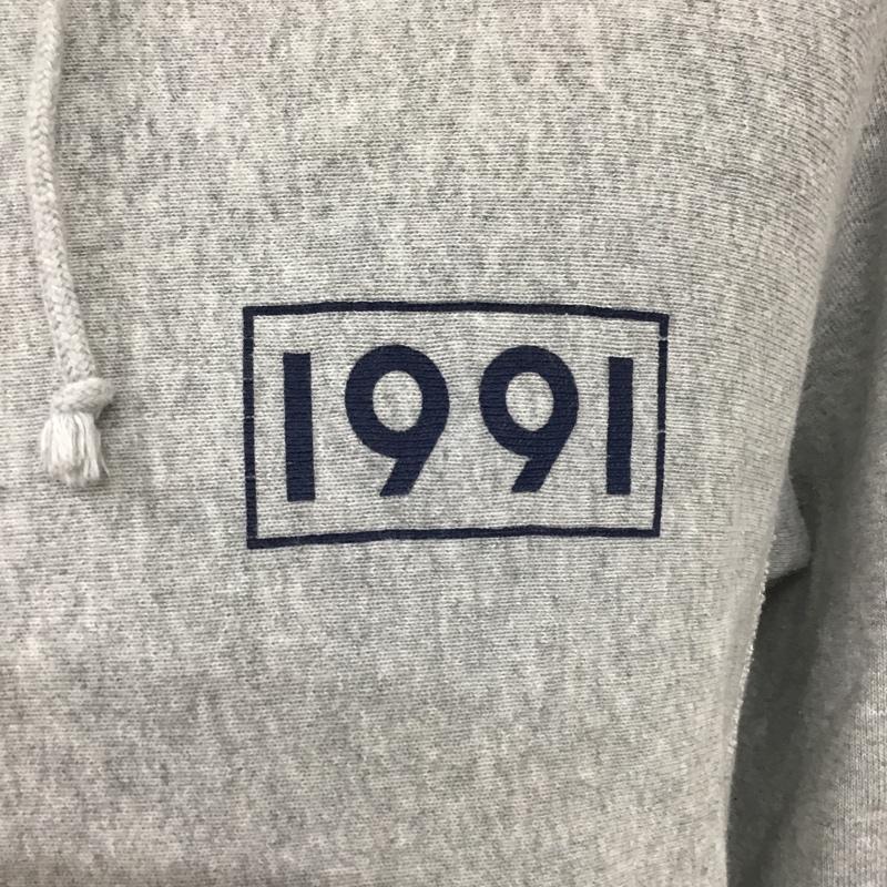 チャンピオン Champion パーカー 長袖 C8-E127 XLARGE プルオーバー 裏起毛 M ロゴ、文字 灰 / グレー / X 紺 / ネイビー / メンズ USED 古着 中古 10085257