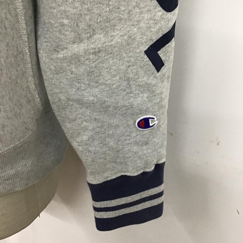 チャンピオン Champion パーカー 長袖 C8-E127 XLARGE プルオーバー 裏起毛 M ロゴ、文字 灰 / グレー / X 紺 / ネイビー / メンズ USED 古着 中古 10085257