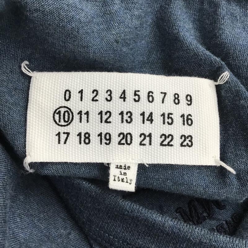 メゾン マルジェラ Maison Margiela Tシャツ 半袖 S50GC0659 クルーネック ロゴ、文字 青 / ブルー / メンズ USED 古着 中古 10085265