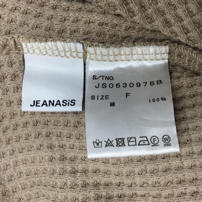 ジーナシス JEANASIS カットソー 長袖 JS063097SB FREE 無地 ベージュ / ベージュ / レディース USED 古着 中古 10085301