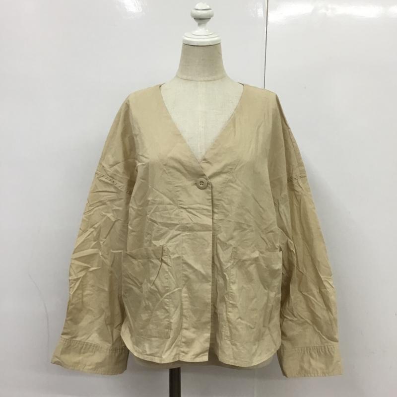 チャオパニック CIAOPANIC ジャケット、上着 ジャケット、ブレザー 無地 ベージュ / ベージュ / レディース USED 古着 中古 10085302