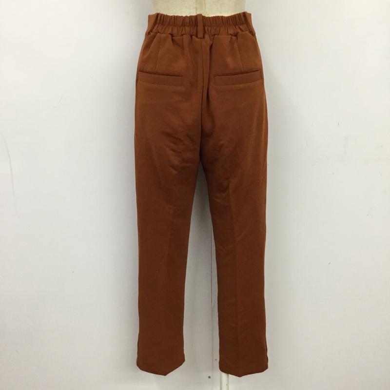 ローリーズファーム LOWRYS FARM パンツ スラックス M 無地 茶 / ブラウン / レディース USED 古着 中古 10085303