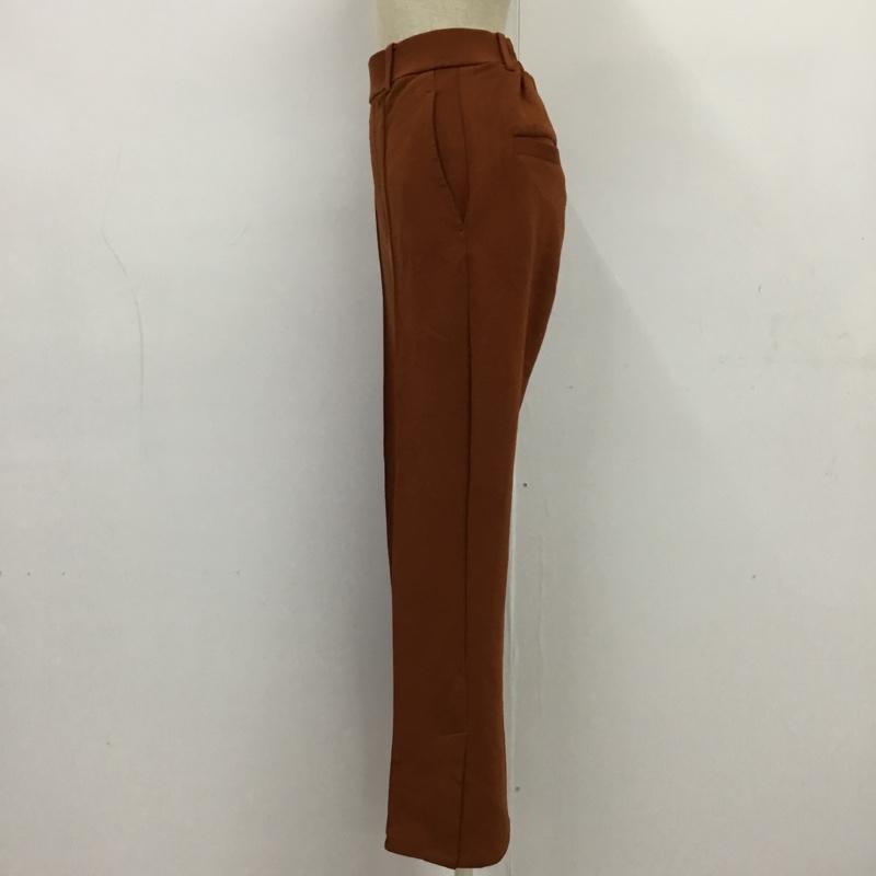 ローリーズファーム LOWRYS FARM パンツ スラックス M 無地 茶 / ブラウン / レディース USED 古着 中古 10085303