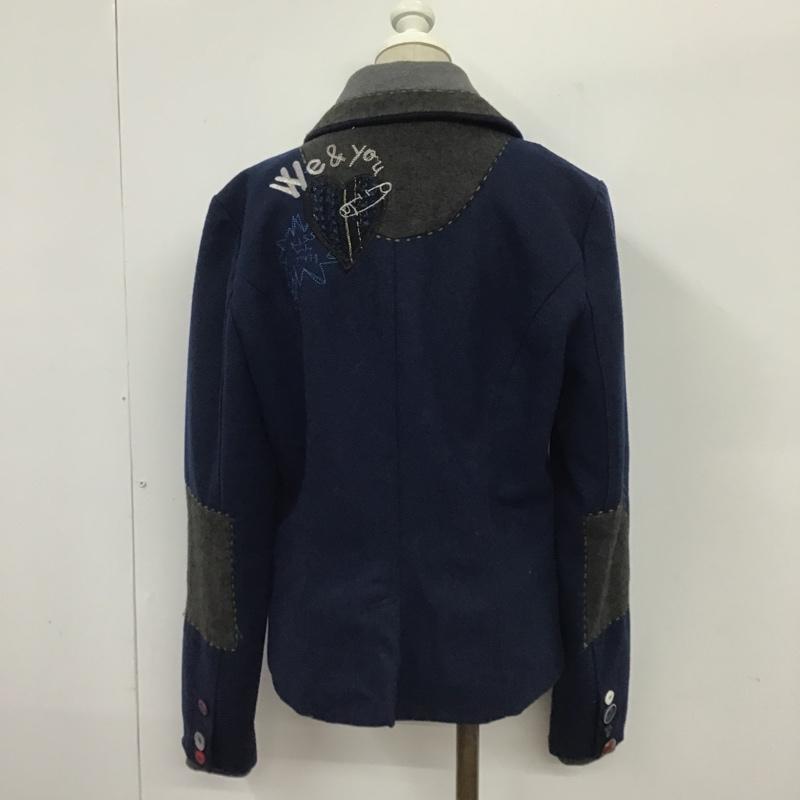 デシグアル Desigual ジャケット、上着 ジャケット、ブレザー 36E2969 デシグアル 無地 紺 / ネイビー / レディース USED 古着 中古 10085333