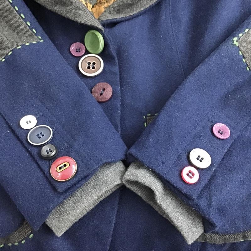 デシグアル Desigual ジャケット、上着 ジャケット、ブレザー 36E2969 デシグアル 無地 紺 / ネイビー / レディース USED 古着 中古 10085333