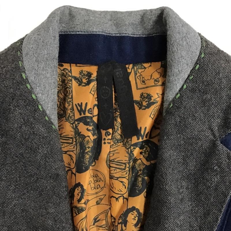 デシグアル Desigual ジャケット、上着 ジャケット、ブレザー 36E2969 デシグアル 無地 紺 / ネイビー / レディース USED 古着 中古 10085333