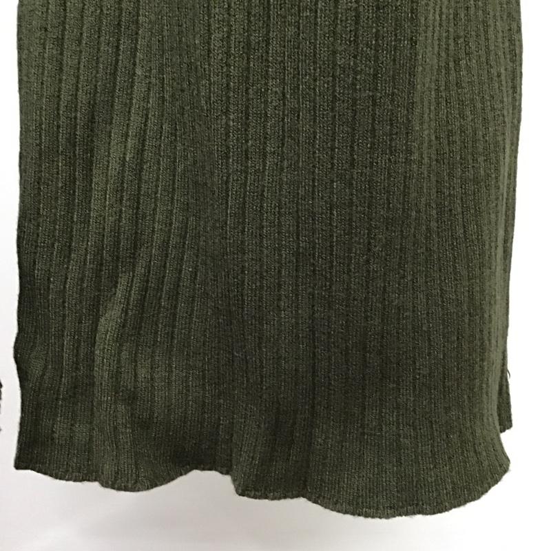 ジーナシス JEANASIS ボトムス ボトムス JS050295TP リブパンツ FREE 無地 カーキ / カーキ / レディース USED 古着 中古 10085335