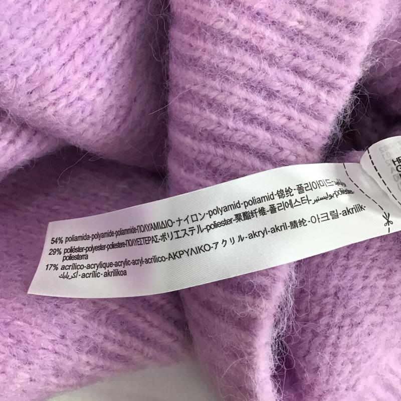 ザラ ZARA カーディガン 七分袖 3653 001 612 パールボタン S 無地 紫 / パープル / レディース USED 古着 中古 10085384