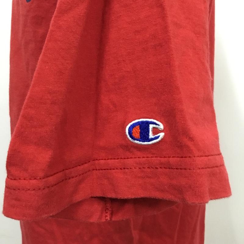 チャンピオン Campion Tシャツ 半袖 XL ロゴ、文字 赤 / レッド / メンズ USED 古着 中古 10085568