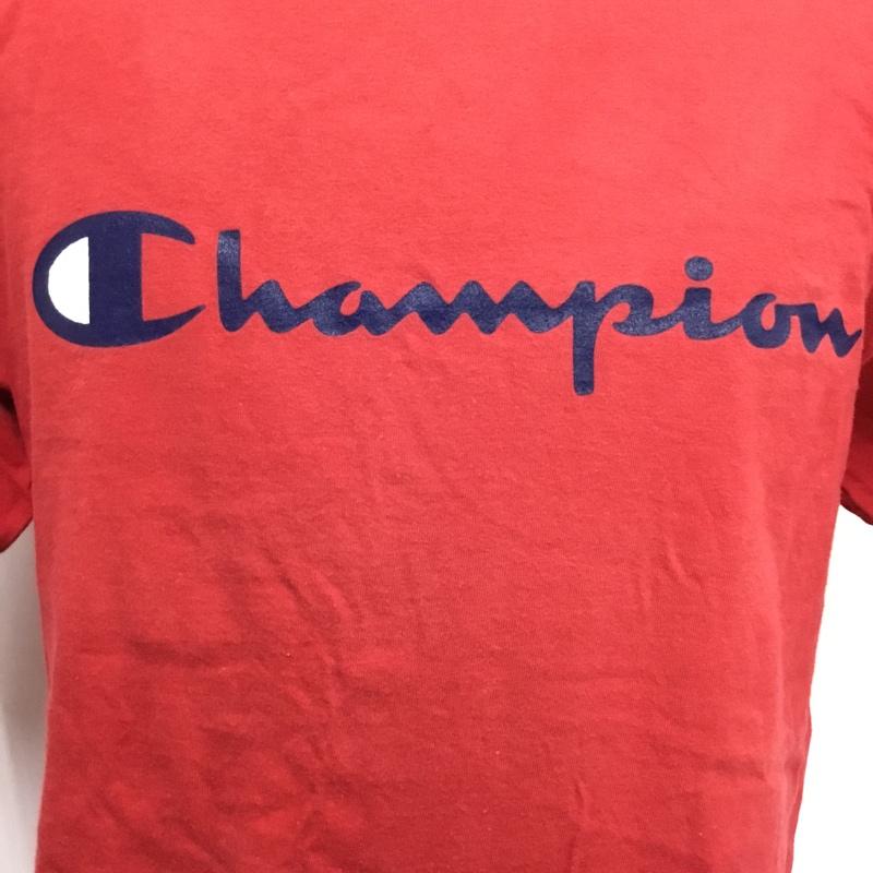 チャンピオン Campion Tシャツ 半袖 XL ロゴ、文字 赤 / レッド / メンズ USED 古着 中古 10085568