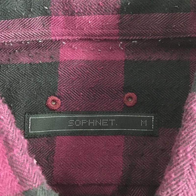 ソフネット SOPHNET. シャツ、ブラウス 長袖 ボタンダウンシャツ M チェック マルチカラー / マルチカラー / メンズ USED 古着 中古 10085604
