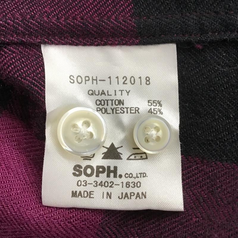 ソフネット SOPHNET. シャツ、ブラウス 長袖 ボタンダウンシャツ M チェック マルチカラー / マルチカラー / メンズ USED 古着 中古 10085604