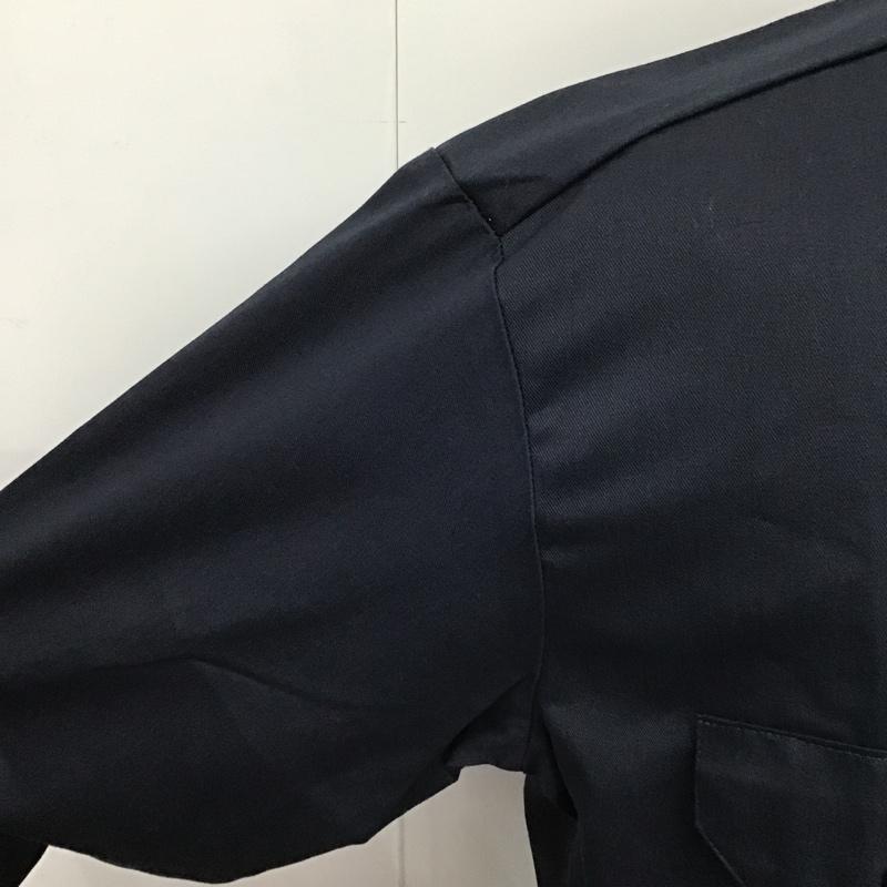 ディッキーズ Dickies シャツ、ブラウス 長袖 ワークシャツ M 無地 紺 / ネイビー / メンズ USED 古着 中古 10085650
