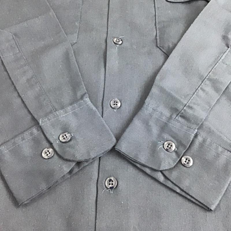 ディッキーズ Dickies シャツ、ブラウス 長袖 ワークシャツ M 無地 紺 / ネイビー / メンズ USED 古着 中古 10085650