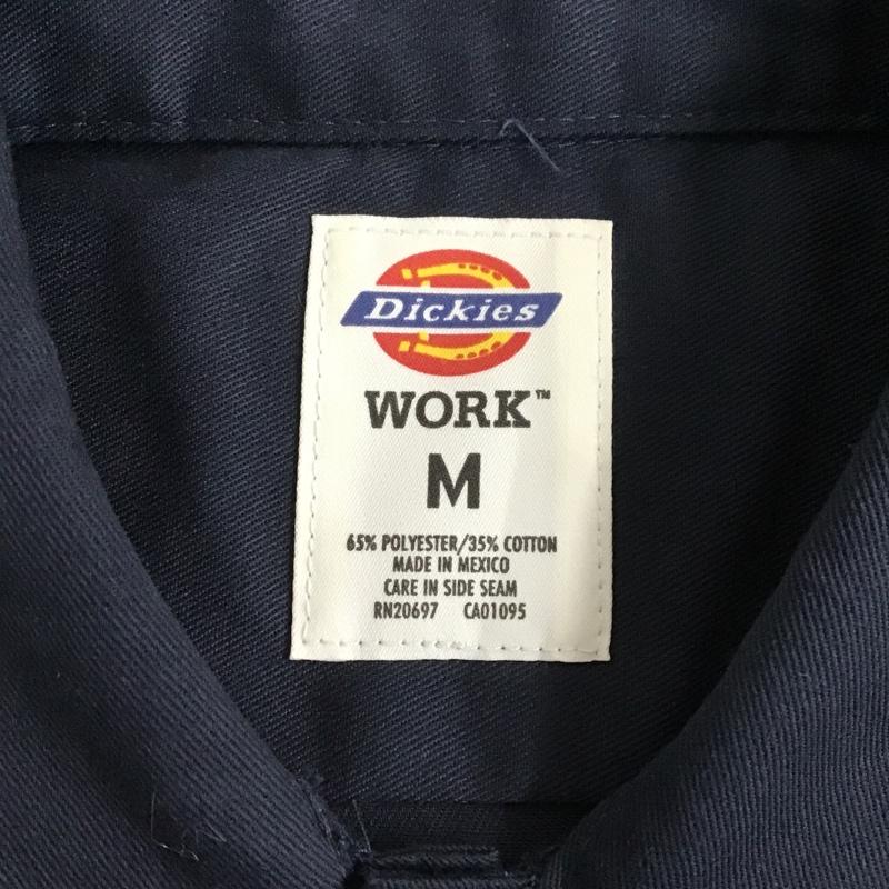 ディッキーズ Dickies シャツ、ブラウス 長袖 ワークシャツ M 無地 紺 / ネイビー / メンズ USED 古着 中古 10085650
